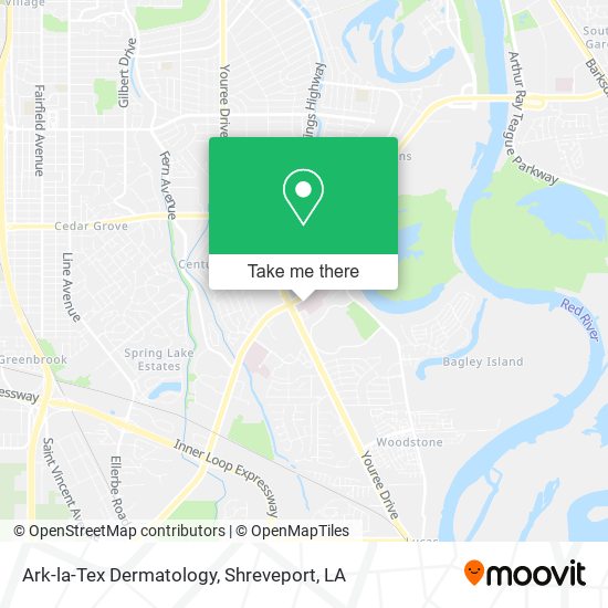 Ark-la-Tex Dermatology map