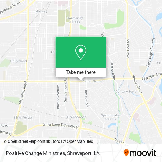 Positive Change Ministries map