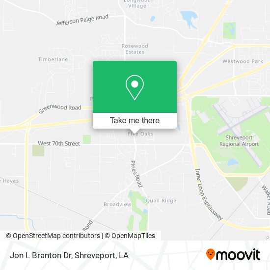 Jon L Branton Dr map