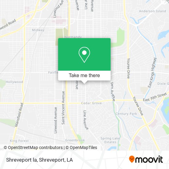 Shreveport la map