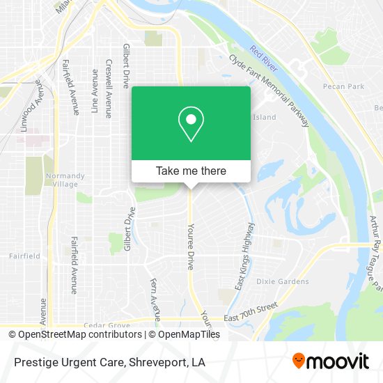 Prestige Urgent Care map