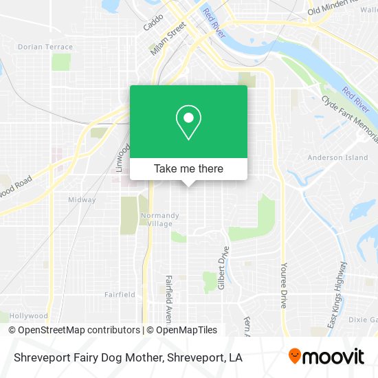 Shreveport Fairy Dog Mother map