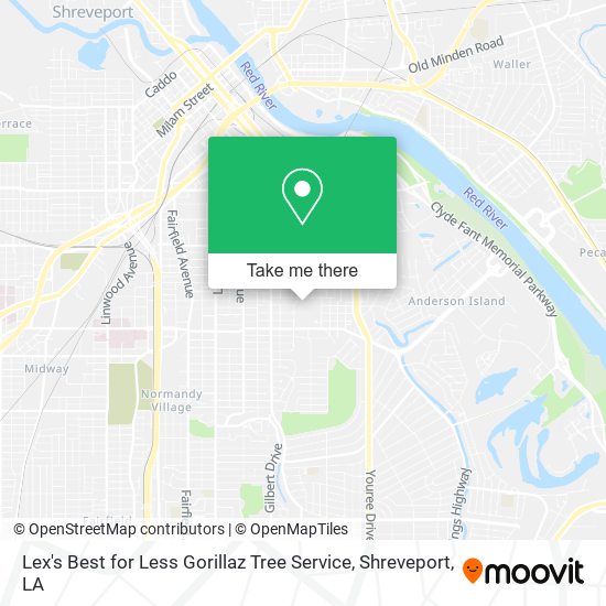 Lex's Best for Less Gorillaz Tree Service map