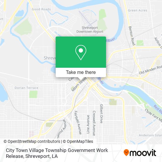 Mapa de City Town Village Township Government Work Release