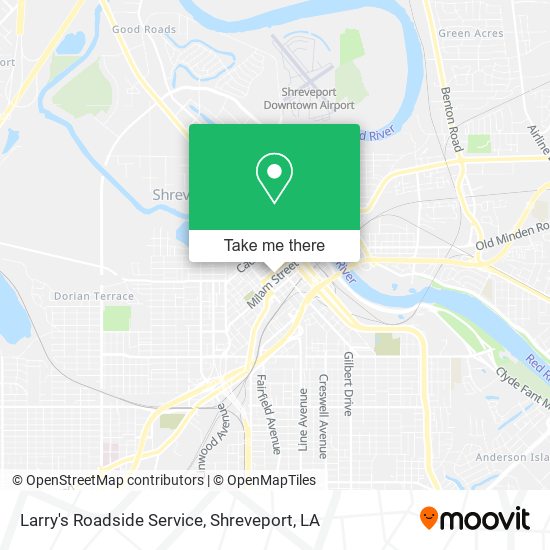 Larry's Roadside Service map