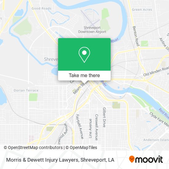 Morris & Dewett Injury Lawyers map