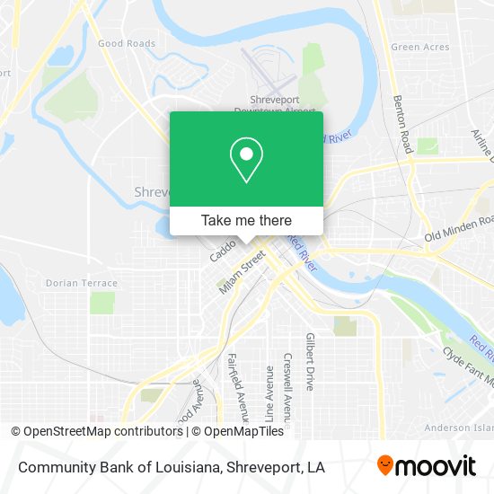 Community Bank of Louisiana map