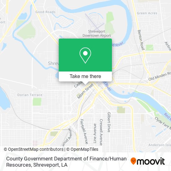 Mapa de County Government Department of Finance / Human Resources