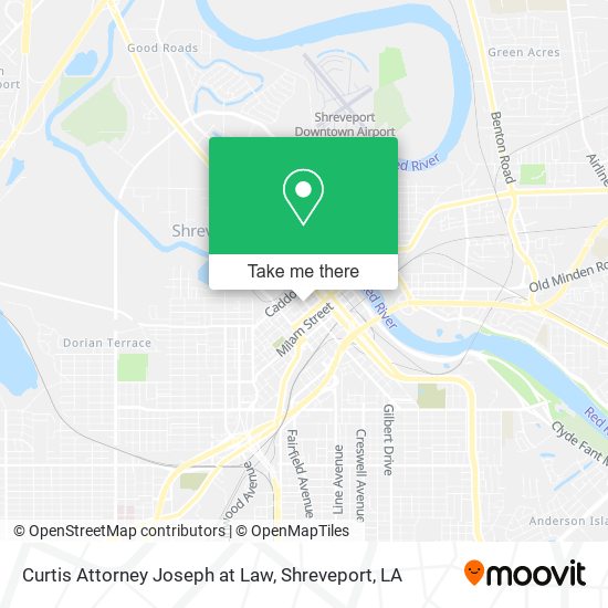 Curtis Attorney Joseph at Law map