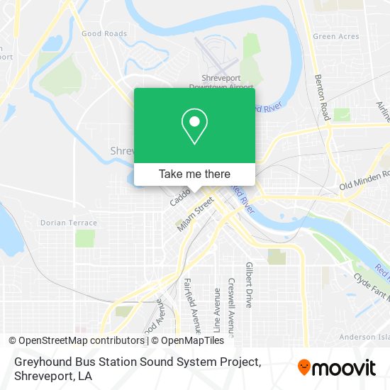 Greyhound Bus Station Sound System Project map