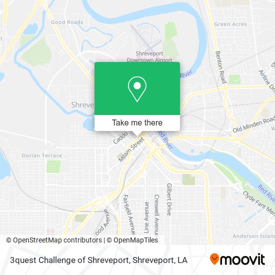 3quest Challenge of Shreveport map