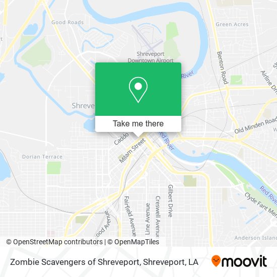 Zombie Scavengers of Shreveport map