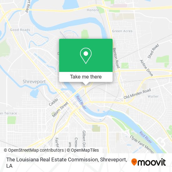 The Louisiana Real Estate Commission map