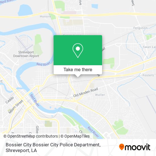 Mapa de Bossier City Bossier City Police Department