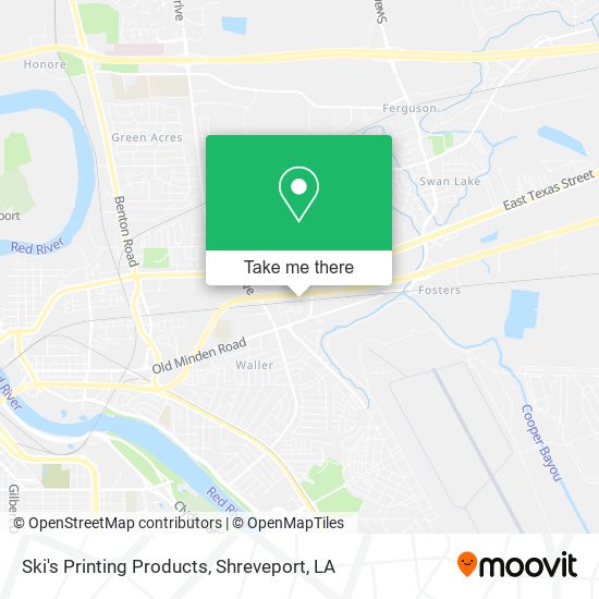 Ski's Printing Products map