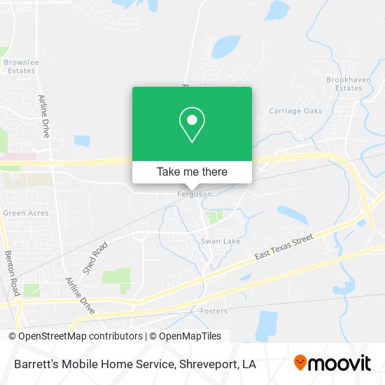 Barrett's Mobile Home Service map