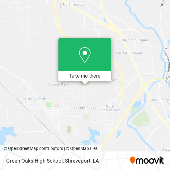 Green Oaks High School map