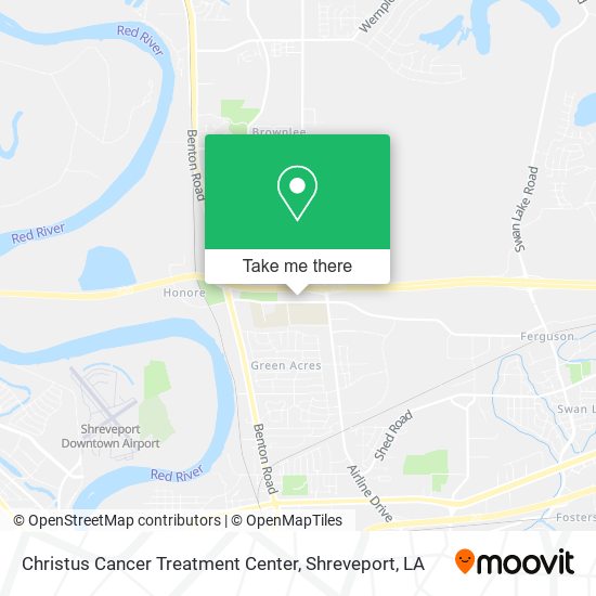 Mapa de Christus Cancer Treatment Center