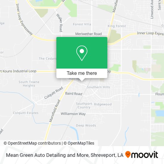 Mean Green Auto Detailing and More map