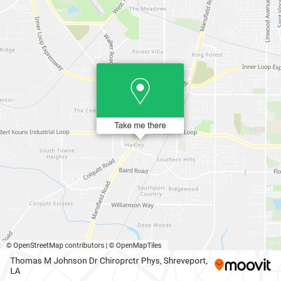 Mapa de Thomas M Johnson Dr Chiroprctr Phys