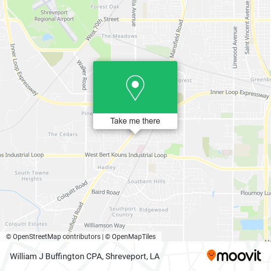 William J Buffington CPA map