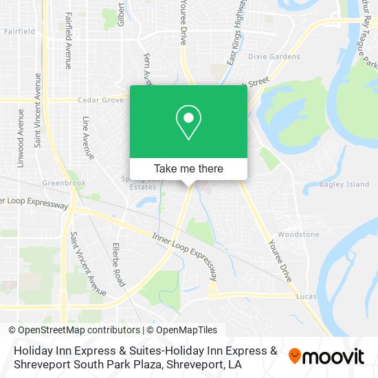 Holiday Inn Express & Suites-Holiday Inn Express & Shreveport South Park Plaza map