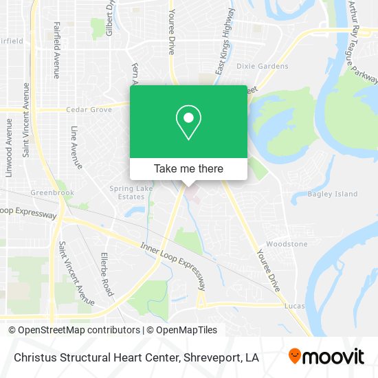 Christus Structural Heart Center map