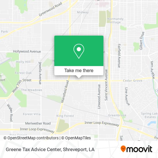 Greene Tax Advice Center map