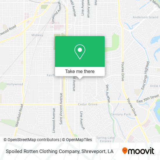 Spoiled Rotten Clothing Company map