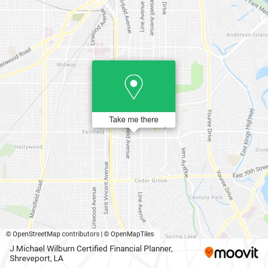 J Michael Wilburn Certified Financial Planner map