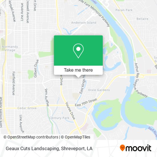 Geaux Cuts Landscaping map