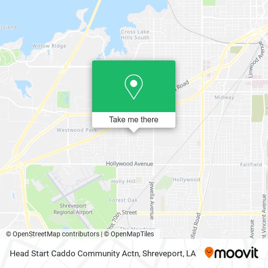 Head Start Caddo Community Actn map