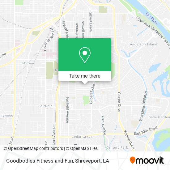 Goodbodies Fitness and Fun map