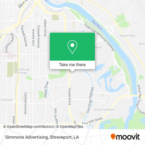 Simmons Advertising map