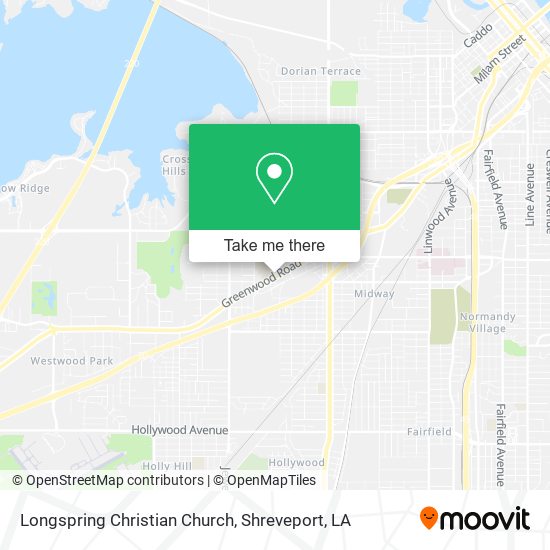 Longspring Christian Church map