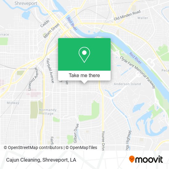 Cajun Cleaning map