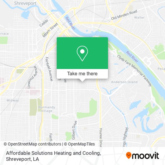 Affordable Solutions Heating and Cooling map