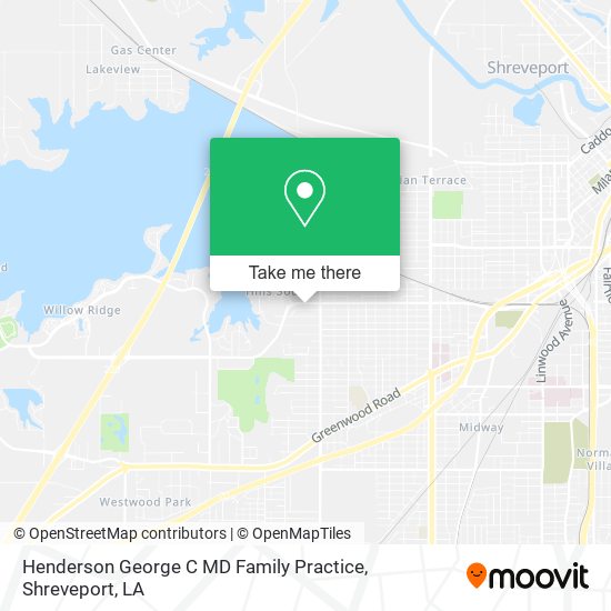 Henderson George C MD Family Practice map