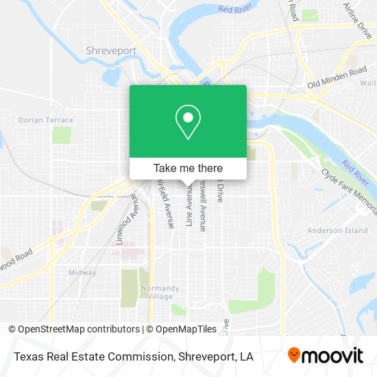 Mapa de Texas Real Estate Commission