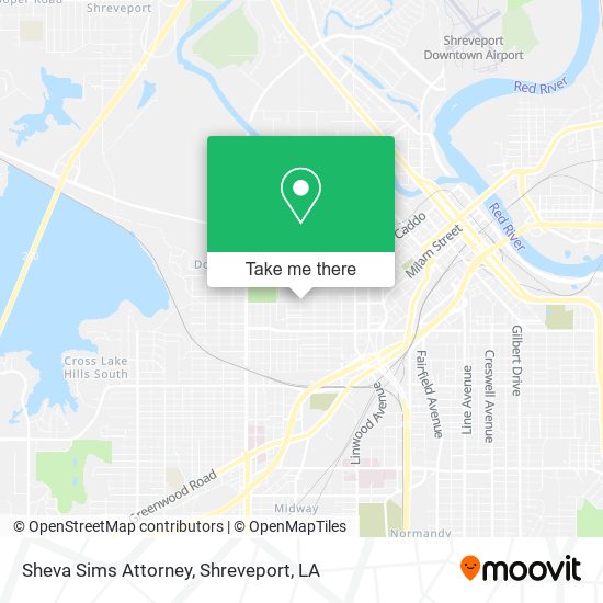 Sheva Sims Attorney map