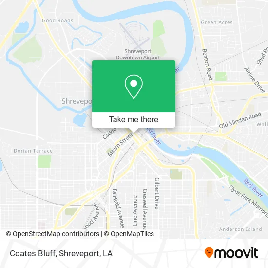 Coates Bluff map