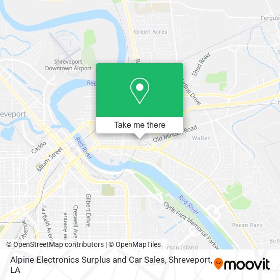 Alpine Electronics Surplus and Car Sales map