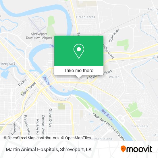 Martin Animal Hospitals map