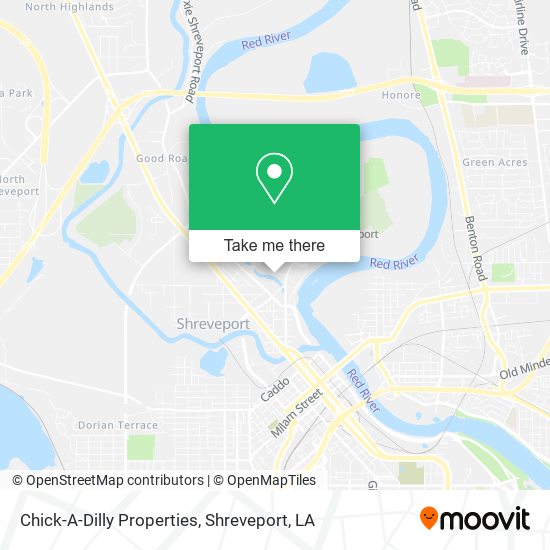 Chick-A-Dilly Properties map
