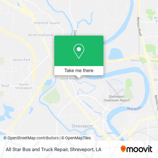 All Star Bus and Truck Repair map