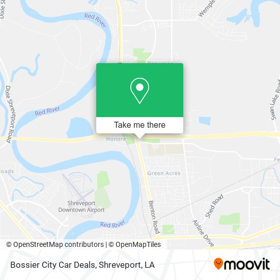 Bossier City Car Deals map