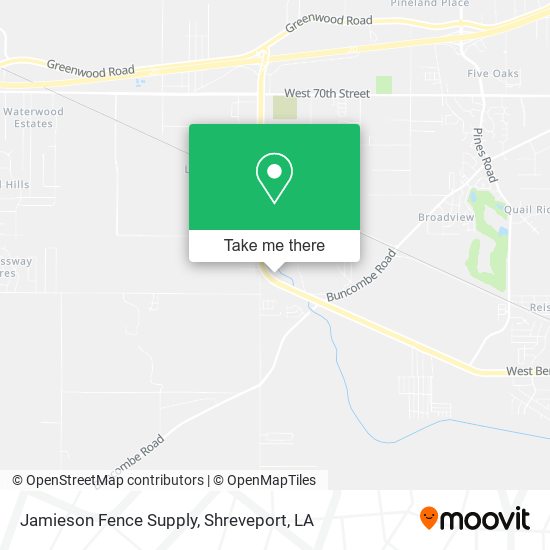 Jamieson Fence Supply map