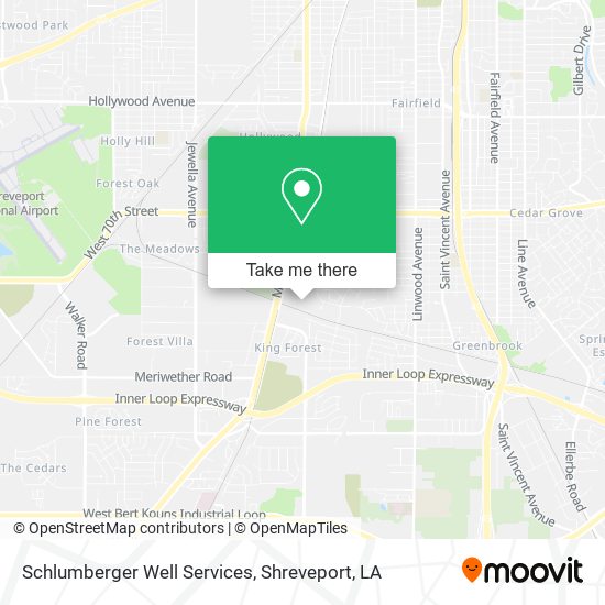 Schlumberger Well Services map