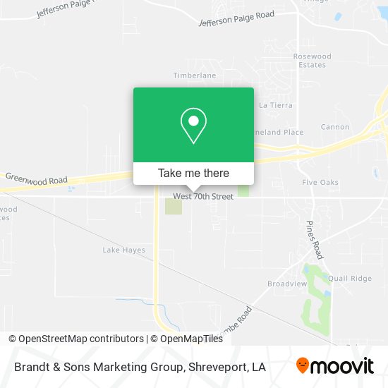 Mapa de Brandt & Sons Marketing Group