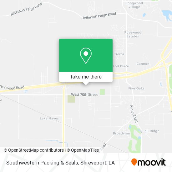Southwestern Packing & Seals map